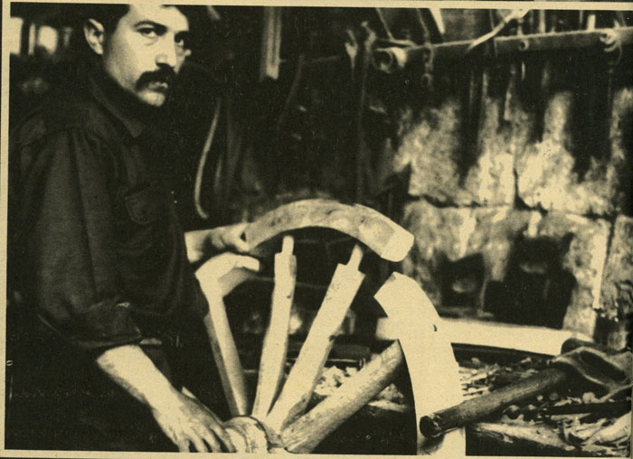 “Craftsmen of Necessity” showcases modern homesteading skills such as fixing a wheel.